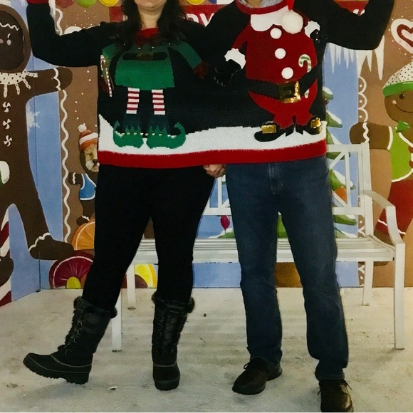 (Size M) Two Person Christmas Sweater - Picture 10 of 11